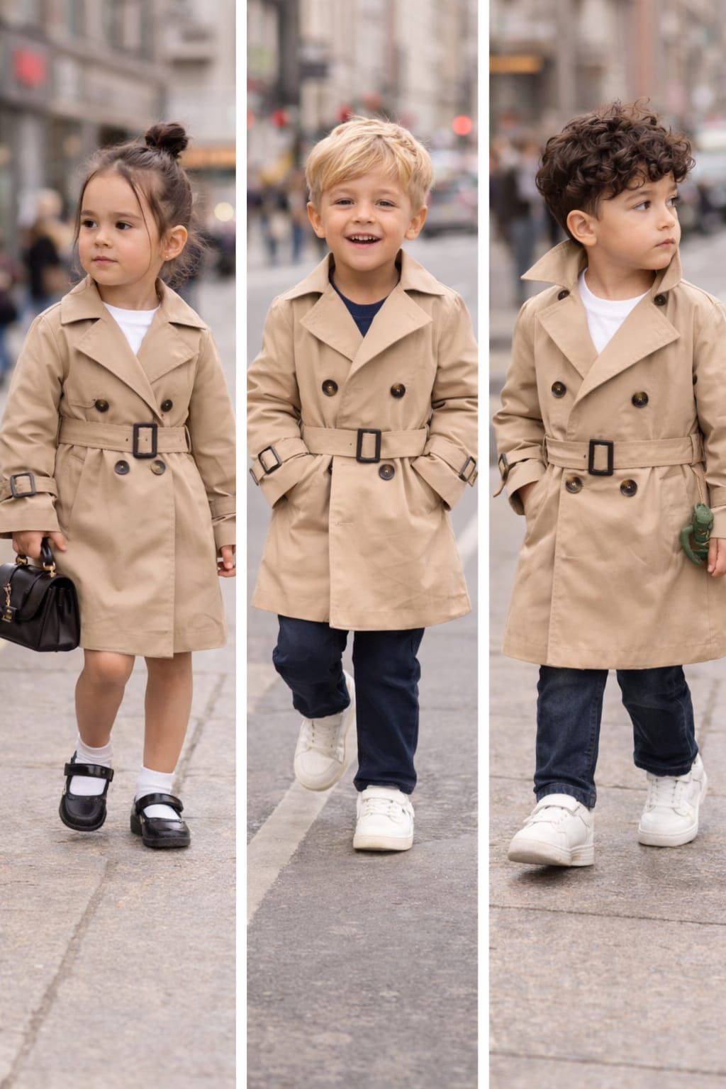 Manteau Trench Chic Enfant – Style Classique